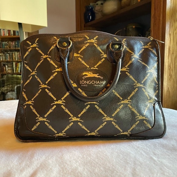 Longchamp Travel Bag - Crisscross Horse Pattern - Picture 10 of 12